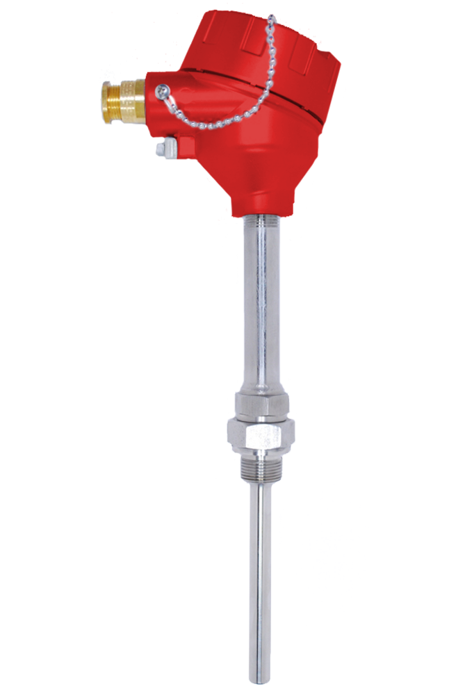 Термопреобразователь одинарный без преобразователя с головкой, сменный чувствительный элемент, взрывозащищенный ОЛИЛ TTKSWG-Exd Термометры