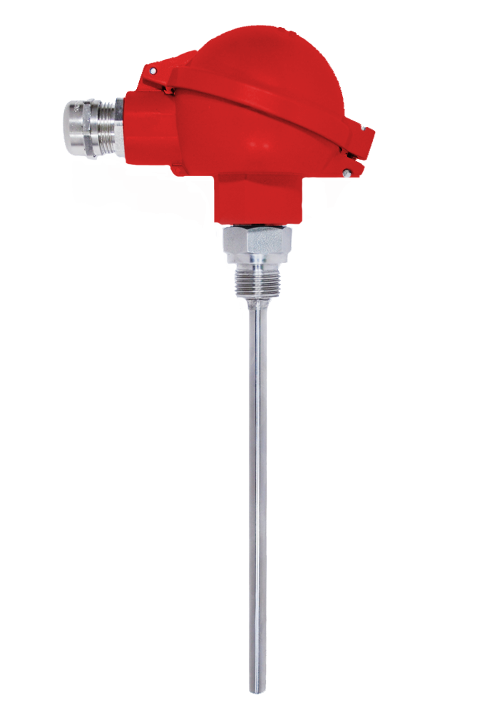 Термопреобразователь одинарный с головкой, сменный чувствительный элемент в трубке, искробезопасный ОЛИЛ TTNGB-11Exi Термометры