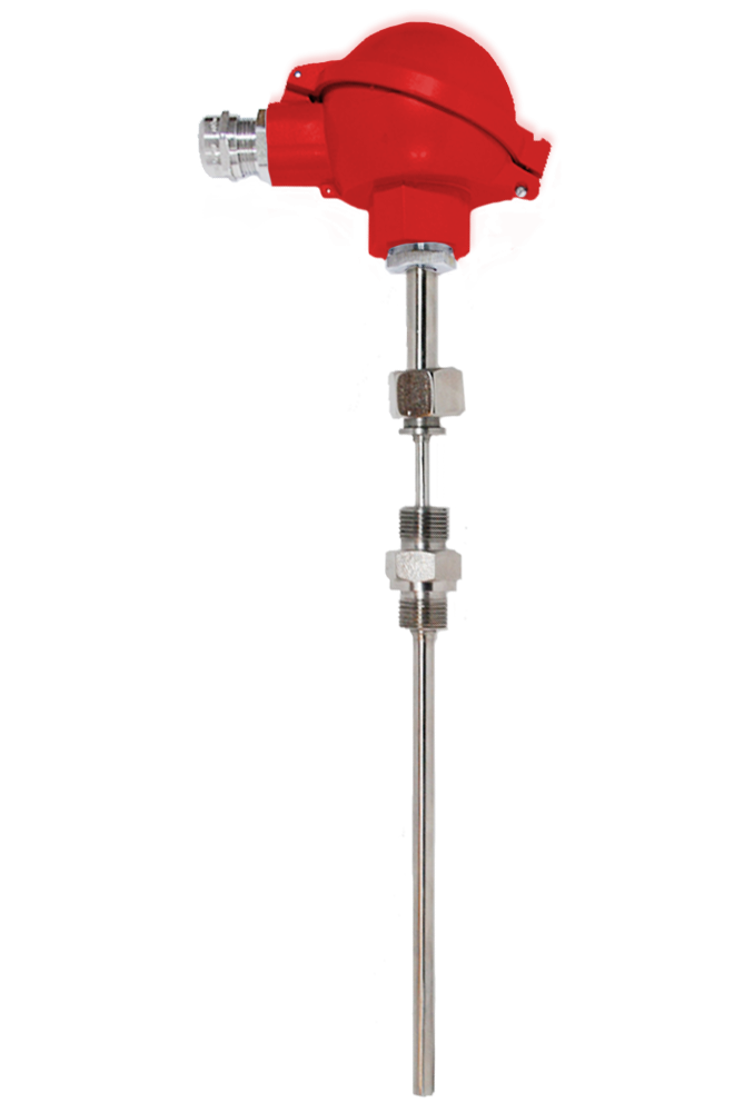 Термопреобразователь одинарный с головкой, сменный чувствительный элемент в трубке, искробезопасный ОЛИЛ TTNGWN-51Exi Термометры